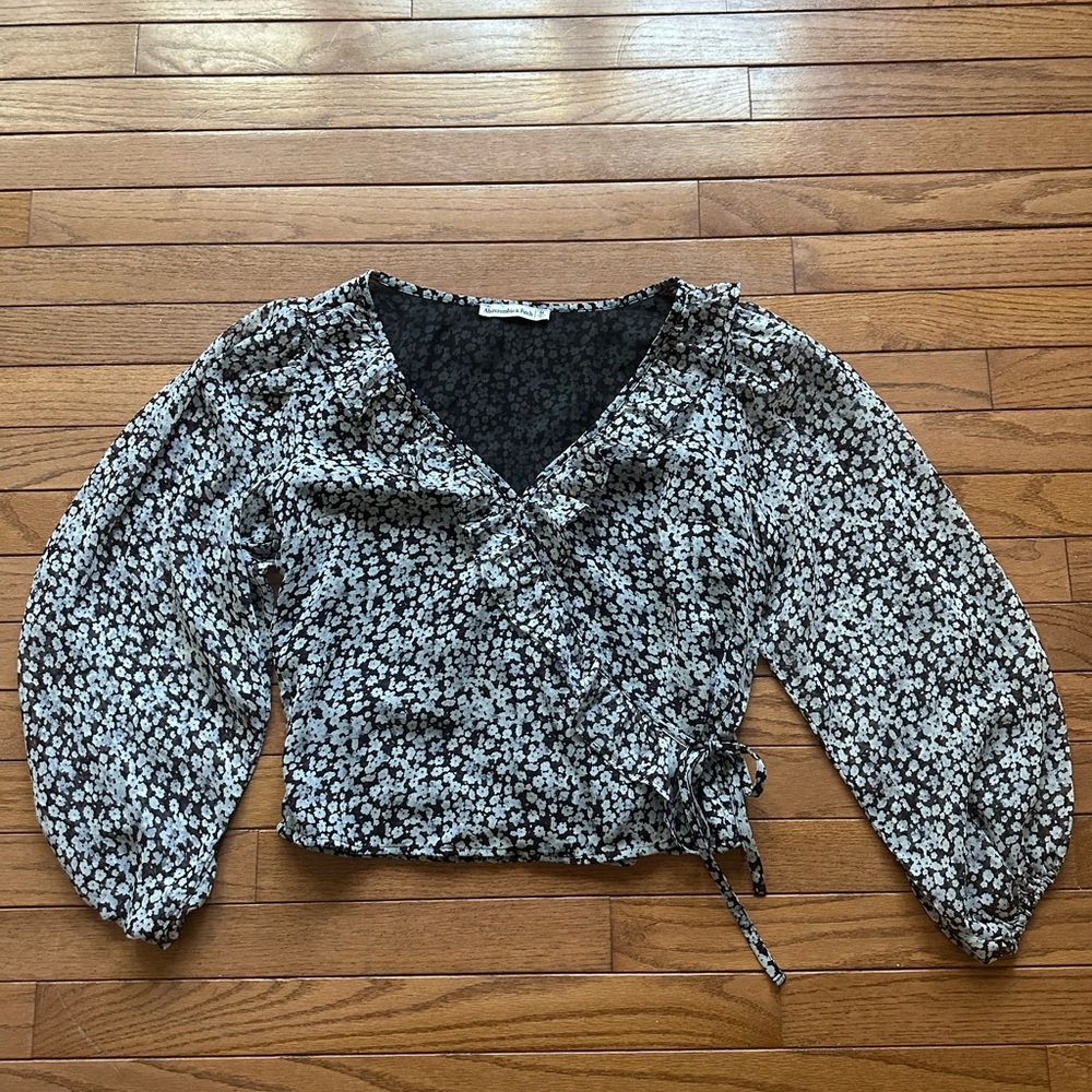 Floral Wrap Blouse - Abercrombie & Fitch